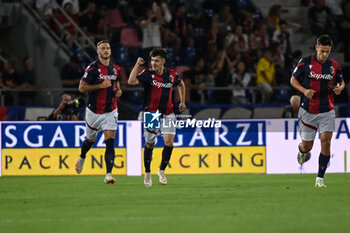 2023-08-11 - Tommaso Corazza (Bologna FC) celebrate his goal - BOLOGNA FC VS CESENA FC - ITALIAN CUP - SOCCER