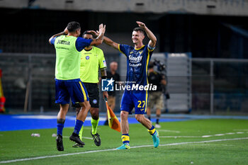 2023-08-12 - Verona's Pawel Dawidowicz celebrates after scoring a goal - HELLAS VERONA FC VS ASCOLI CALCIO - ITALIAN CUP - SOCCER