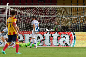 2023-08-13 - Pontus Almqvist (US Lecce) scores a goal of 1-0 - US LECCE VS COMO 1907 - ITALIAN CUP - SOCCER