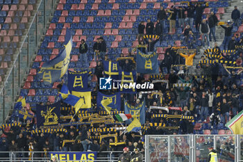 2023-10-31 - Hellas Verona fans show their supportduring Bologna FC vs Hellas Verona FC, round of 16° of Coppa Italia Frecciarossa 2023-24, at Renato Dall'Ara stadium in Bologna (BO), Italy, on October 31, 2023. - BOLOGNA FC VS HELLAS VERONA FC - ITALIAN CUP - SOCCER