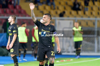 2023-11-01 - Gabriel Strefezza of US Lecce celebrates after scoring a goal - US LECCE VS PARMA CALCIO - ITALIAN CUP - SOCCER