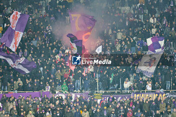 2023-12-06 - Supporters of ACF Fiorentina during the Coppa Italia Frecciarossa, football match between ACF Fiorentina and Parma Calcio 1913 on Dicember 6, 2023 at the Stadio Artemio Franchi in Florence - ACF FIORENTINA VS PARMA CALCIO - ITALIAN CUP - SOCCER