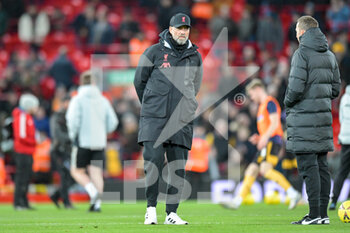 2023-01-07 - Liverpool Manager Jurgen Klopp prior to the English FA Cup, 3rd round football match between Liverpool and Wolverhampton Wanderers on January 7, 2023 at Anfield stadium in Liverpool, England - FOOTBALL - ENGLISH CUP - LIVERPOOL V WOLVERHAMPTON - ENGLISH LEAGUE CUP - SOCCER