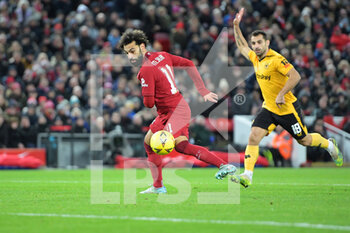 2023-01-07 - Liverpool forward Mohamed Salah during the English FA Cup, 3rd round football match between Liverpool and Wolverhampton Wanderers on January 7, 2023 at Anfield stadium in Liverpool, England - FOOTBALL - ENGLISH CUP - LIVERPOOL V WOLVERHAMPTON - ENGLISH LEAGUE CUP - SOCCER
