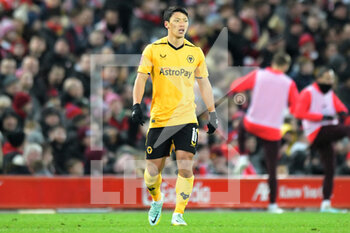 2023-01-07 - Wolverhampton Wanderers forward Hwang Hee-Chan during the English FA Cup, 3rd round football match between Liverpool and Wolverhampton Wanderers on January 7, 2023 at Anfield stadium in Liverpool, England - FOOTBALL - ENGLISH CUP - LIVERPOOL V WOLVERHAMPTON - ENGLISH LEAGUE CUP - SOCCER