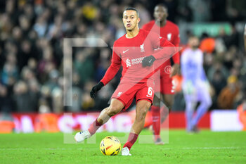 2023-01-07 - Liverpool midfielder Thiago Alcantara during the English FA Cup, 3rd round football match between Liverpool and Wolverhampton Wanderers on January 7, 2023 at Anfield stadium in Liverpool, England - FOOTBALL - ENGLISH CUP - LIVERPOOL V WOLVERHAMPTON - ENGLISH LEAGUE CUP - SOCCER
