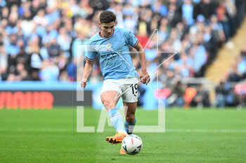 2023-04-24 - Julian Alvarez (19) of Manchester City during the English Cup, FA Cup semi final football match between Manchester City and Sheffield United on 22 April 2023 at Wembley Stadium in London, England - FOOTBALL - ENGLISH CUP - MANCHESTER CITY V SHEFFIELD UNITED - ENGLISH LEAGUE CUP - SOCCER