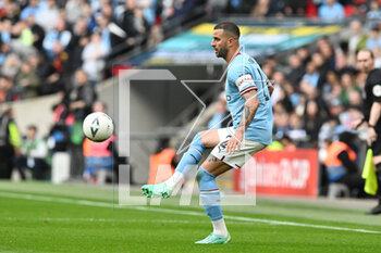 2023-04-24 - Kyle Walker (2) of Manchester City during the English Cup, FA Cup semi final football match between Manchester City and Sheffield United on 22 April 2023 at Wembley Stadium in London, England - FOOTBALL - ENGLISH CUP - MANCHESTER CITY V SHEFFIELD UNITED - ENGLISH LEAGUE CUP - SOCCER