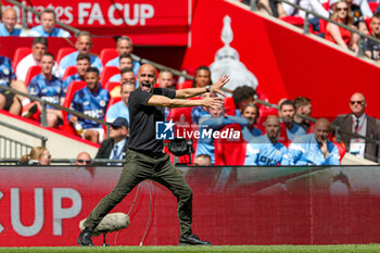 2023-06-04 - Pep Guardiola Manager of Manchester City during the English FA Cup, Final football match between Manchester City and Manchester United on 3 June 2023 at Wembley Stadium in London, England - FOOTBALL - ENGLISH CUP - FINAL - MANCHESTER CITY V MANCHESTER UNITED - ENGLISH LEAGUE CUP - SOCCER