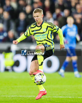 2023-11-01 - Arsenal's Oleksandr Zinchenko during the English League Cup, Carabao Cup Round of 16 football match between West Ham United and Arsenal on 1 November 2023 at the London Stadium in London, England - FOOTBALL - ENGLISH LEAGUE CUP - WEST HAM V ARSENAL - ENGLISH LEAGUE CUP - SOCCER