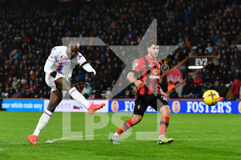 2023-01-01 - Jean-Philippe Mateta (14) of Crystal Palace shoots at goal during the English championship Premier League football match between Bournemouth and Crystal Palace on 31 December 2022 at the Vitality Stadium in Bournemouth, England - FOOTBALL - ENGLISH CHAMP - BOURNEMOUTH V CRYSTAL PALACE - ENGLISH PREMIER LEAGUE - SOCCER