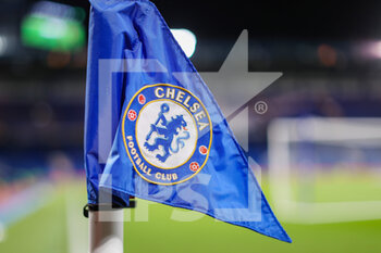 2023-01-05 - A general view of the Chelsea corner flag inside Stamford Bridge stadium prior to the English championship Premier League football match between Chelsea and Manchester City on January 5, 2023 at Stamford Bridge in London, England - FOOTBALL - ENGLISH CHAMP - CHELSEA V MANCHESTER CITY - ENGLISH PREMIER LEAGUE - SOCCER