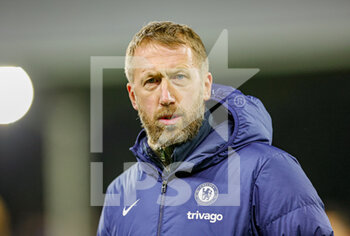 2023-01-13 - Graham Potter Manager of Chelsea during the English championship Premier League football match between Fulham and Chelsea on January 12, 2023 at Craven Cottage in London, England - FOOTBALL - ENGLISH CHAMP - FULHAM V CHELSEA - ENGLISH PREMIER LEAGUE - SOCCER
