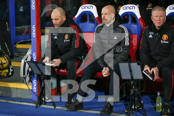 2023-01-19 - Manchester United Manager Erik Ten Hag during the English championship Premier League football match between Crystal Palace and Manchester United on January 18, 2023 at Selhurst Park in London, England - FOOTBALL - ENGLISH CHAMP - CRYSTAL PALACE V MANCHESTER UNITED - ENGLISH PREMIER LEAGUE - SOCCER