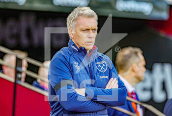 2023-01-22 - David Moyes Manager of West Ham United during the English championship Premier League football match between West Ham United and Everton on January 21, 2023 at the London Stadium in London, England - FOOTBALL - ENGLISH CHAMP - WEST HAM V EVERTON - ENGLISH PREMIER LEAGUE - SOCCER