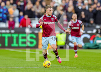 2023-01-22 - Jarrod Bowen (20) of West Ham United during the English championship Premier League football match between West Ham United and Everton on January 21, 2023 at the London Stadium in London, England - FOOTBALL - ENGLISH CHAMP - WEST HAM V EVERTON - ENGLISH PREMIER LEAGUE - SOCCER