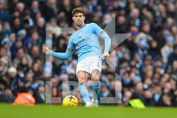 2023-01-22 - Manchester City defender John Stones during the English championship Premier League football match between Manchester City and Wolverhampton Wanderers on January 22, 2023 at the Etihad Stadium in Manchester, England - FOOTBALL - ENGLISH CHAMP - MANCHESTER CITY V WOLVERHAMPTON - ENGLISH PREMIER LEAGUE - SOCCER