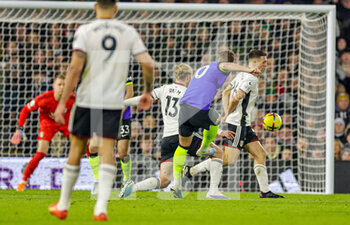 24/01/2023 - Harry Kane (10) of Tottenham Hotspur scores a goal 0-1 during the English championship Premier League football match between Fulham and Tottenham Hotspur on January 23, 2023 at Craven Cottage in London, England - FOOTBALL - ENGLISH CHAMP - FULHAM V TOTTENHAM - ENGLISH PREMIER LEAGUE - CALCIO