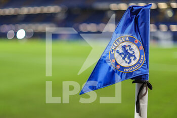 2023-02-03 - A general view of the Chelsea corner flag during the English championship Premier League football match between Chelsea and Fulham on February 3, 2023 at Stamford Bridge in London, England - FOOTBALL - ENGLISH CHAMP - CHELSEA V FULHAM - ENGLISH PREMIER LEAGUE - SOCCER