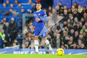 2023-02-03 - Chelsea defender Thiago Silva during the English championship Premier League football match between Chelsea and Fulham on February 3, 2023 at Stamford Bridge in London, England - FOOTBALL - ENGLISH CHAMP - CHELSEA V FULHAM - ENGLISH PREMIER LEAGUE - SOCCER