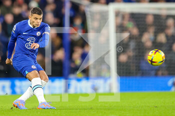 2023-02-03 - Chelsea defender Thiago Silva during the English championship Premier League football match between Chelsea and Fulham on February 3, 2023 at Stamford Bridge in London, England - FOOTBALL - ENGLISH CHAMP - CHELSEA V FULHAM - ENGLISH PREMIER LEAGUE - SOCCER