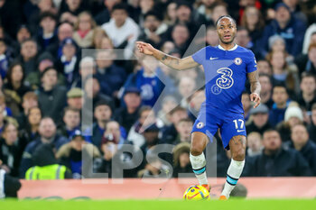 2023-02-03 - Chelsea forward Raheem Sterling during the English championship Premier League football match between Chelsea and Fulham on February 3, 2023 at Stamford Bridge in London, England - FOOTBALL - ENGLISH CHAMP - CHELSEA V FULHAM - ENGLISH PREMIER LEAGUE - SOCCER