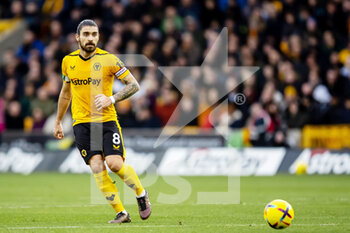 2023-02-04 - Wolverhampton Wanderers midfielder Ruben Neves during the English championship Premier League football match between Wolverhampton Wanderers and Liverpool on February 4, 2023 at Molineux stadium in Wolverhampton, England - FOOTBALL - ENGLISH CHAMP - WOLVERHAMPTON V LIVERPOOL - ENGLISH PREMIER LEAGUE - SOCCER