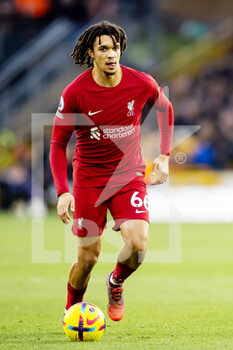 2023-02-04 - Liverpool defender Trent Alexander-Arnold during the English championship Premier League football match between Wolverhampton Wanderers and Liverpool on February 4, 2023 at Molineux stadium in Wolverhampton, England - FOOTBALL - ENGLISH CHAMP - WOLVERHAMPTON V LIVERPOOL - ENGLISH PREMIER LEAGUE - SOCCER