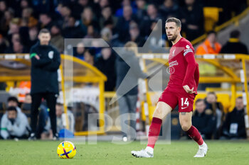 2023-02-04 - Liverpool midfielder Jordan Henderson during the English championship Premier League football match between Wolverhampton Wanderers and Liverpool on February 4, 2023 at Molineux stadium in Wolverhampton, England - FOOTBALL - ENGLISH CHAMP - WOLVERHAMPTON V LIVERPOOL - ENGLISH PREMIER LEAGUE - SOCCER