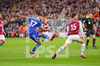 2023-02-04 - Leicester City midfielder Tete (37) shoots during the English championship Premier League football match between Aston Villa and Leicester City on February 4, 2023 at Villa Park in Birmingham, England - FOOTBALL - ENGLISH CHAMP - ASTON VILLA V LEICESTER - ENGLISH PREMIER LEAGUE - SOCCER