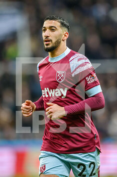 2023-02-04 - Said Benrahma of West Ham during the English championship Premier League football match between Newcastle United and West Ham United on February 4, 2023 at St James' Park in Newcastle, England - FOOTBALL - ENGLISH CHAMP - NEWCASTLE V WEST HAM - ENGLISH PREMIER LEAGUE - SOCCER