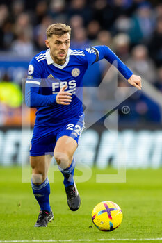 2023-02-11 - Leicester City midfielder Kiernan Dewsbury-Hall during the English championship Premier League football match between Leicester City and Tottenham Hotspur on February 11, 2023 at the King Power Stadium in Leicester, England - FOOTBALL - ENGLISH CHAMP - LEICESTER V TOTTENHAM - ENGLISH PREMIER LEAGUE - SOCCER