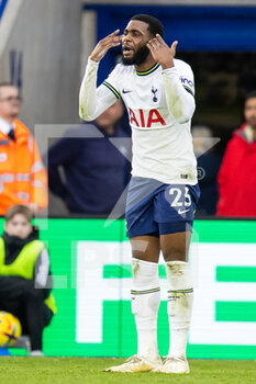 2023-02-11 - Tottenham Hotspur defender Japhet Tanganga during the English championship Premier League football match between Leicester City and Tottenham Hotspur on February 11, 2023 at the King Power Stadium in Leicester, England - FOOTBALL - ENGLISH CHAMP - LEICESTER V TOTTENHAM - ENGLISH PREMIER LEAGUE - SOCCER