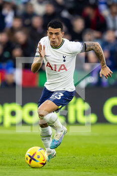 2023-02-11 - Tottenham Hotspur defender Pedro Porro during the English championship Premier League football match between Leicester City and Tottenham Hotspur on February 11, 2023 at the King Power Stadium in Leicester, England - FOOTBALL - ENGLISH CHAMP - LEICESTER V TOTTENHAM - ENGLISH PREMIER LEAGUE - SOCCER