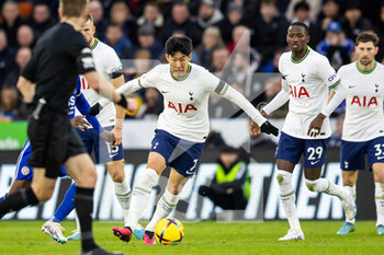 2023-02-11 - Tottenham Hotspur forward Son Heung-Min during the English championship Premier League football match between Leicester City and Tottenham Hotspur on February 11, 2023 at the King Power Stadium in Leicester, England - FOOTBALL - ENGLISH CHAMP - LEICESTER V TOTTENHAM - ENGLISH PREMIER LEAGUE - SOCCER
