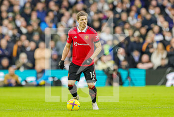 2023-02-13 - Marcel Sabitzer (15) of Manchester United during the English championship Premier League football match between Leeds United and Manchester United on February 12, 2023 at Elland Road in Leeds, England - FOOTBALL - ENGLISH CHAMP - LEEDS V MANCHESTER UNITED - ENGLISH PREMIER LEAGUE - SOCCER