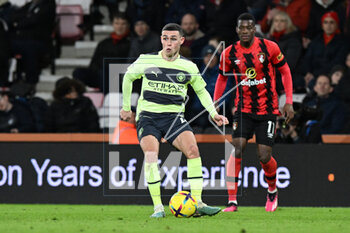 2023-02-25 - Phil Foden (47) of Manchester City during the English championship Premier League football match between Bournemouth and Manchester City on 25 February 2023 at the Vitality Stadium in Bournemouth, England - FOOTBALL - ENGLISH CHAMP - BOURNEMOUTH V MANCHESTER CITY - ENGLISH PREMIER LEAGUE - SOCCER