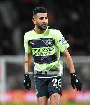 2023-02-25 - Riyad Mahrez (26) of Manchester City during the English championship Premier League football match between Bournemouth and Manchester City on 25 February 2023 at the Vitality Stadium in Bournemouth, England - FOOTBALL - ENGLISH CHAMP - BOURNEMOUTH V MANCHESTER CITY - ENGLISH PREMIER LEAGUE - SOCCER