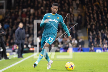 2023-02-24 - Wolverhampton Wanderers defender Nelson Semedo (22) during the English championship Premier League football match between Fulham and Wolverhampton Wanderers on 24 February 2023 at Craven Cottage in London, England - FOOTBALL - ENGLISH CHAMP - FULHAM V WOLVERHAMPTON - ENGLISH PREMIER LEAGUE - SOCCER