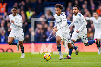 2023-03-04 - Leeds United midfielder Tyler Adams during the English championship Premier League football match between Chelsea and Leeds United on 4 March 2023 at Stamford Bridge in London, England - FOOTBALL - ENGLISH CHAMP - CHELSEA V LEEDS - ENGLISH PREMIER LEAGUE - SOCCER