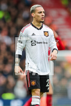 2023-03-06 - Manchester United forward Antony during the English championship Premier League football match between Liverpool and Manchester United on 5 March 2023 at Anfield in Liverpool, England - FOOTBALL - ENGLISH CHAMP - LIVERPOOL V MANCHESTER UNITED - ENGLISH PREMIER LEAGUE - SOCCER