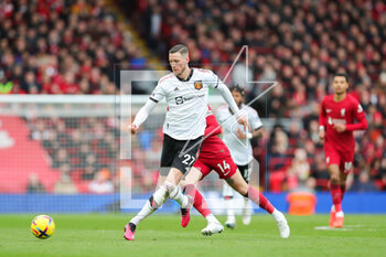 2023-03-06 - Manchester United forward Wout Weghorst during the English championship Premier League football match between Liverpool and Manchester United on 5 March 2023 at Anfield in Liverpool, England - FOOTBALL - ENGLISH CHAMP - LIVERPOOL V MANCHESTER UNITED - ENGLISH PREMIER LEAGUE - SOCCER