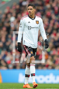 2023-03-06 - Manchester United defender Raphael Varane during the English championship Premier League football match between Liverpool and Manchester United on 5 March 2023 at Anfield in Liverpool, England - FOOTBALL - ENGLISH CHAMP - LIVERPOOL V MANCHESTER UNITED - ENGLISH PREMIER LEAGUE - SOCCER