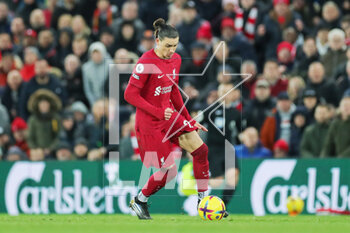 2023-03-06 - Liverpool forward Darwin Nunez (27) during the English championship Premier League football match between Liverpool and Manchester United on 5 March 2023 at Anfield in Liverpool, England - FOOTBALL - ENGLISH CHAMP - LIVERPOOL V MANCHESTER UNITED - ENGLISH PREMIER LEAGUE - SOCCER