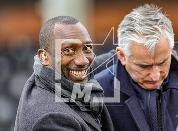 2023-03-13 - Football pundit Jimmy Floyd Hasselbaink during the English championship Premier League football match between Fulham and Arsenal on 12 March 2023 at Craven Cottage in London, England - FOOTBALL - ENGLISH CHAMP - FULHAM V ARSENAL - ENGLISH PREMIER LEAGUE - SOCCER