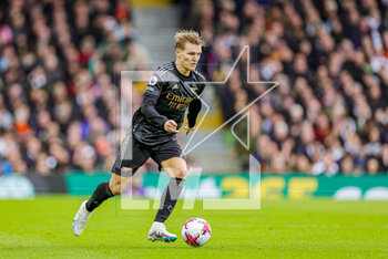 2023-03-13 - Martin Odegaard (8) of Arsenal during the English championship Premier League football match between Fulham and Arsenal on 12 March 2023 at Craven Cottage in London, England - FOOTBALL - ENGLISH CHAMP - FULHAM V ARSENAL - ENGLISH PREMIER LEAGUE - SOCCER