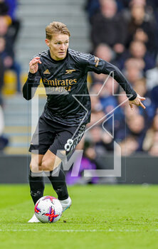 2023-03-13 - Martin Odegaard (8) of Arsenal during the English championship Premier League football match between Fulham and Arsenal on 12 March 2023 at Craven Cottage in London, England - FOOTBALL - ENGLISH CHAMP - FULHAM V ARSENAL - ENGLISH PREMIER LEAGUE - SOCCER