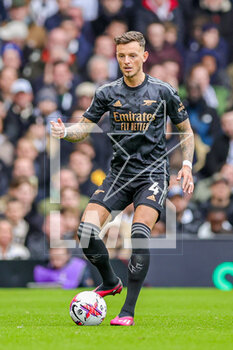 2023-03-13 - Ben White (4) of Arsenal during the English championship Premier League football match between Fulham and Arsenal on 12 March 2023 at Craven Cottage in London, England - FOOTBALL - ENGLISH CHAMP - FULHAM V ARSENAL - ENGLISH PREMIER LEAGUE - SOCCER