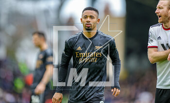 2023-03-13 - Gabriel Jesus (9) of Arsenal during the English championship Premier League football match between Fulham and Arsenal on 12 March 2023 at Craven Cottage in London, England - FOOTBALL - ENGLISH CHAMP - FULHAM V ARSENAL - ENGLISH PREMIER LEAGUE - SOCCER