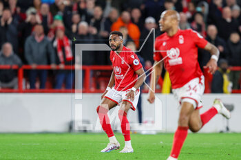 2023-03-17 - Nottingham Forest forward Emmanuel Dennis (25) scores a goal and celebrates to make the score 1-0 during the English championship Premier League football match between Nottingham Forest and Newcastle United on 17 March 2023 at the City Ground in Nottingham, England - FOOTBALL - ENGLISH CHAMP - NOTTINGHAM V NEWCASTLE - ENGLISH PREMIER LEAGUE - SOCCER